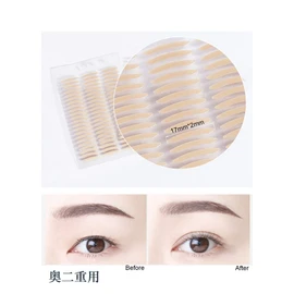 Yesmart YES102-17 Double Layer, Local Adjustment, Eyelid Tape, 396 Sheets, Double-Sided, Strong, Double Tape, Ultra Thin, Skin Color, Double Lid, Inconspicuous Tape, For Double Use