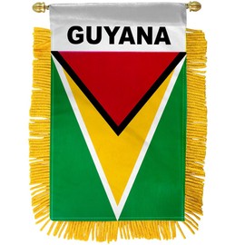 Guyana Mini Banner - International Country Pride Car Display