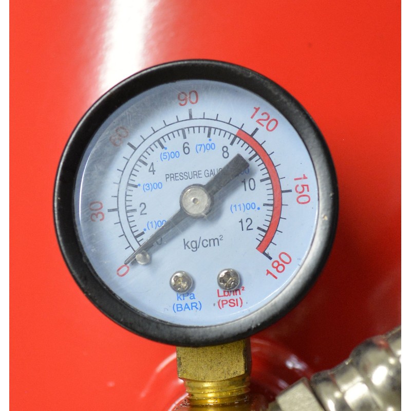 Portable Air Compressor Tank with Gauge (9 Gallon)