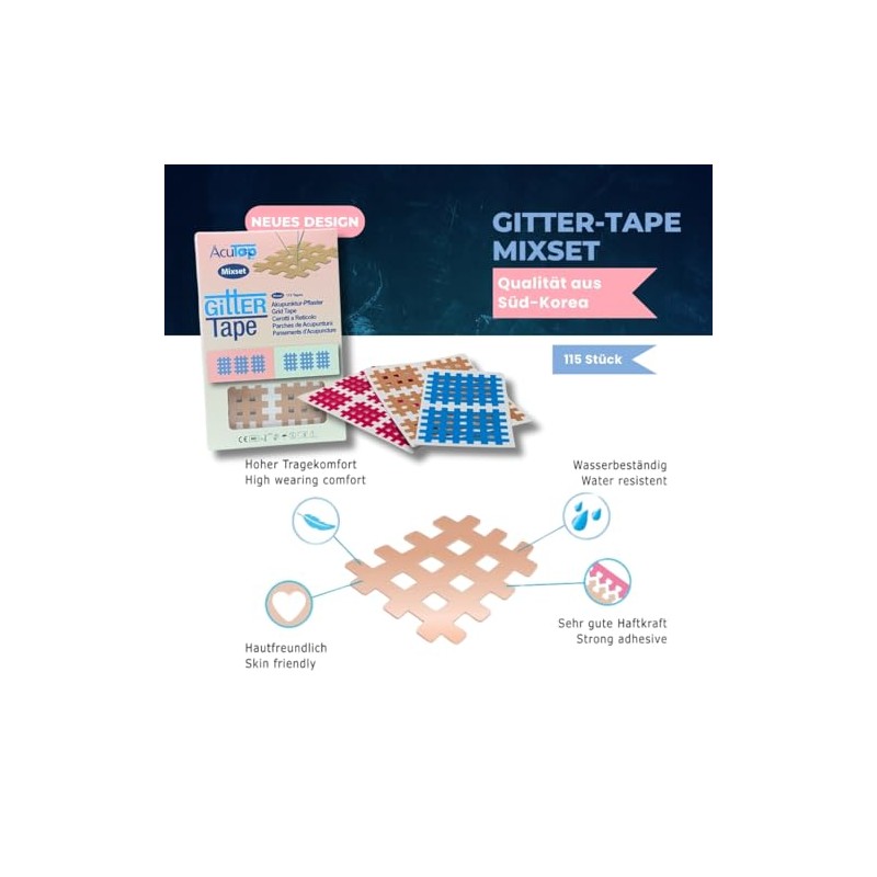 AcuTop Grid Tapes - Targeted and Gentle Support According to