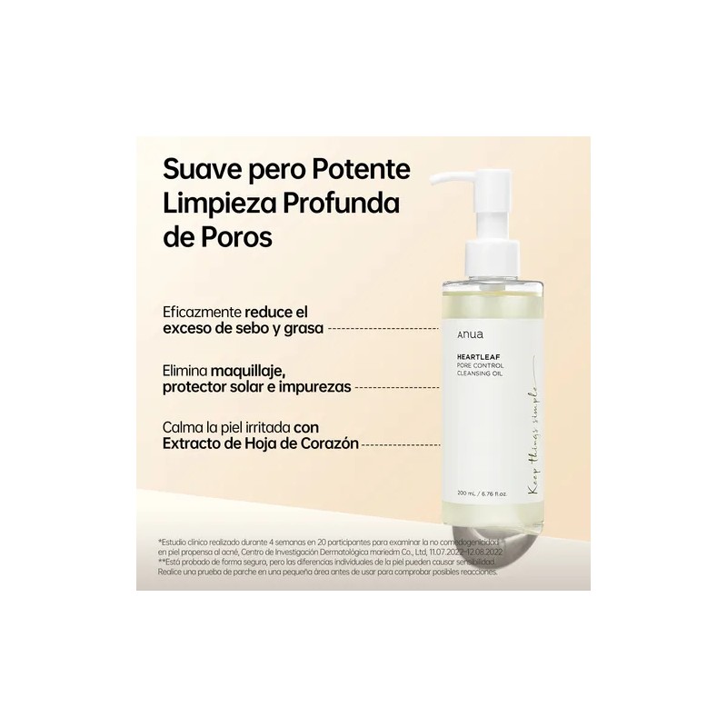 Anua Aceite Limpiador Heartleaf Doble Limpieza 150ml