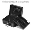 Steel Security Box Household, Mini Portable Petty Safe Lockable Cash