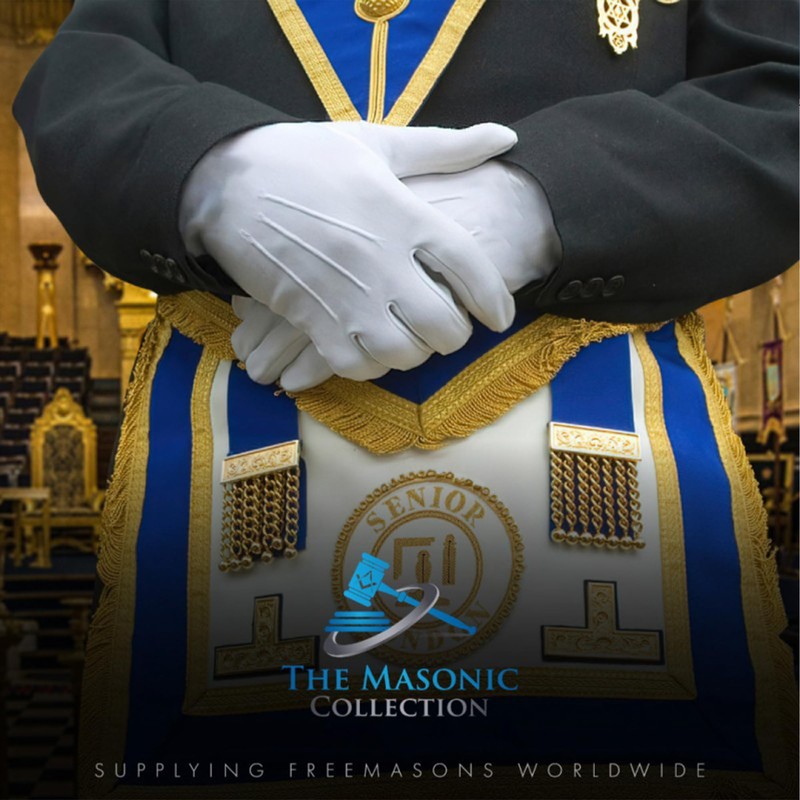 THE MASONIC COLLECTION - 100% Soft Leather Gloves - White