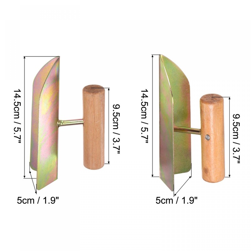 sourcing map Inside and Outside Corner Trowels 2 Inch Galvanized
