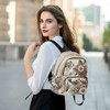 senya Wolf Women Fashion Backpack Purse Flower Dreamcatcher Wolf Backpack