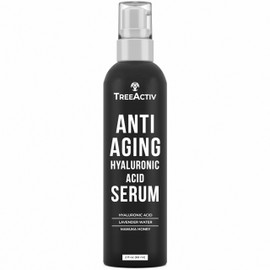 Anti-Aging Hyaluronic Acid Serum for Face 2 oz, Hydrating Wrinkle Repair for Skin Care, Pure Hyaluronic Acid Face Serum for Women, Oil-Free Anti-Aging for Advanced Skin Repair TreeActiv