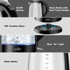Willz Electric Glass Kettle with Heat Resistant Handle and Cordless