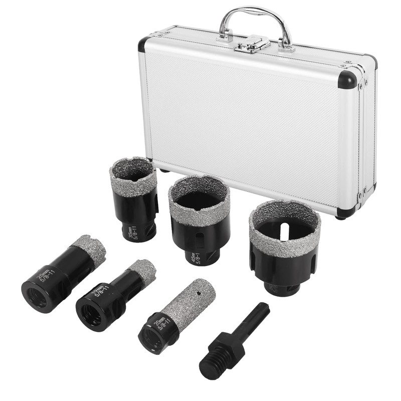 LFGUD Diamond Hole Saw Kit, 7-Piece Diamond Core Drill Bits