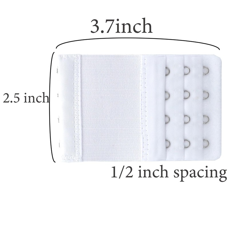 SAMGU 4 Hooks Bra Extender Women's Soft Stretchy Bra Extension