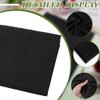 BENECREAT 2x1.5m Black Polyester Lining Fabrics, Woven Fusible Interlining Fabric