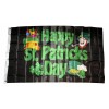 Unbranded 3x5 Happy St. Patty's Patricks Day Flag 3'x5' Black