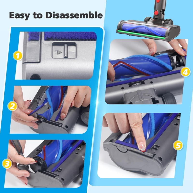 Vacuum Head Attachment Compatible with Dyson V7 V8 V10 V11