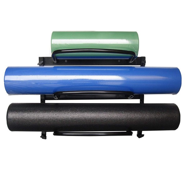 AGM Group AeroMat Foam Roller Racks Holds 3 Rollers, 24 in L x 10 in H x 20 in H