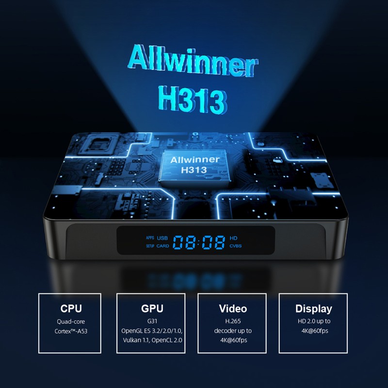 X96Q PRO Android 10.0 Smart TV Box UHD 4K Media