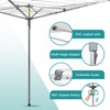 JS HANGER Umbrella Drying Rack Outdoor, Rotary Retractable Dryer Adjustable