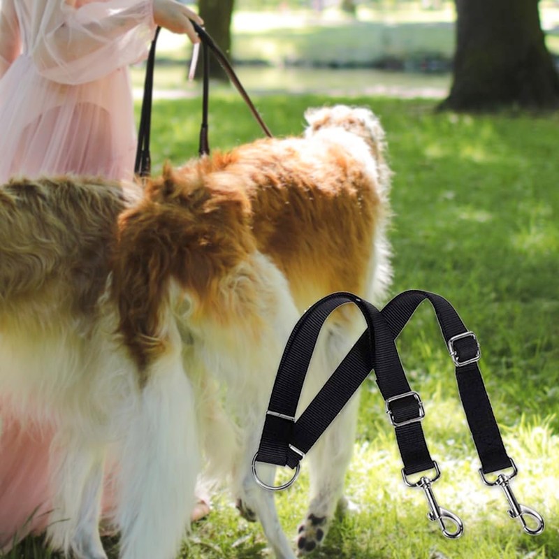 2 Pcs Double Pet Trainer Lead Double Dog Distributor Lead