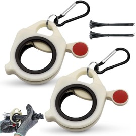 MUNSKT 2 PCS Zip Ties Organizer Holder，Light Metal Cable Ties Cable Tie Holder Belt Zip Tie Tool, Reusable and Multi-Purpose Zip Tie Organizers,Fits Most Zip Ties, Outdoor