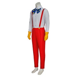 AnimeDiycos Roger Rabbit Cosplay Costume Adult Funny Cartoon Rabbit Outfit XL