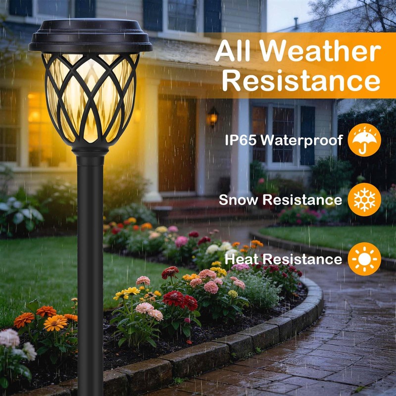 ruhotili Solar Outdoor Lights, Outdoor Waterproof IP65, Bright Powered by