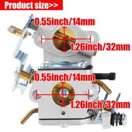 SOAJEE PP4218 PP4218A PR4218 Carburetor Compatible with Poulan Pro PP4218AVX P3314 P3416 P3516 P3816 P4018 PP3416 PP3516 PP3816 PP3818 PP4018 PPB3416 PPB4018 PPB4218 PR3816 18" 35cc 42cc 40cc Chainsaw