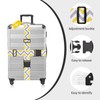 ZOUIQSS 2 Pack Adjustable Luggage Straps,Heavy Duty Suitcase Belts,Luggage Tag