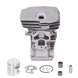41mm Cylinder Head Kit, Cylinder Gasket Piston Ring Kit Set, Replacement for 435 440 440E Chain Saw, Cylinder