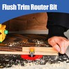 HUHAO Pattern Flush Trim Router Bit,Straight Router Bits 1/4 Shank