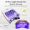 BOMOQING UV Nail Lamp, 78W Cordless LED Nail Dryer for
