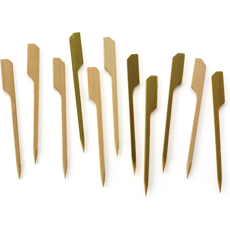 RSVP International Compostable Bamboo Serving & Cocktail Picks, Appetizer, 50-Count,