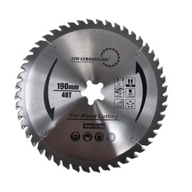 JJW – Hanna Germany Carbide Circular Saw Blade 190 x 2.6 x 20 Torx Teeth 48 WZ for Festo Festool Precisio CS 50 – Pack of 1 4250980601223