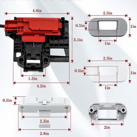 JESE W10404050 W10238287 Washer Lid Lock Latch Switch Assembly with W10240513 Lid Strike - Fit for Whirl.pool Ama.na Ken.more Cros.ley Washing Machine Replace AP5263307, PS349762, W10744659