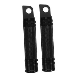 Mobestech Motorcycle Footrests Universal Aluminum Foot Pegs Anti-slip Knurled Design Easy to Install
