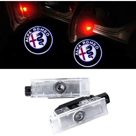 Car Courtesy Lamp with Alfa Romeo Logo High Brightness LED Chip Courtesy Light Door Light Set of 2 Doors