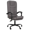 YAFF Massage Reclining Office Chair Gray Faux Leather-9775