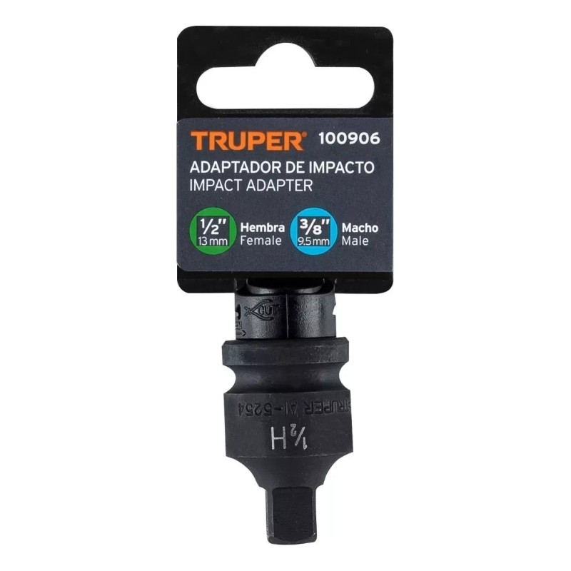Truper Adaptador De Impacto 1/2'' (h) X 3/8'' (m) Truper