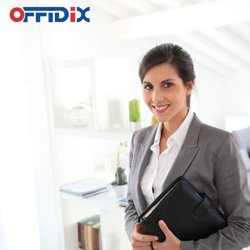 OFFIDIX PU Leather Portfolio Folder Clipboard A4 Folder Portfolio Work