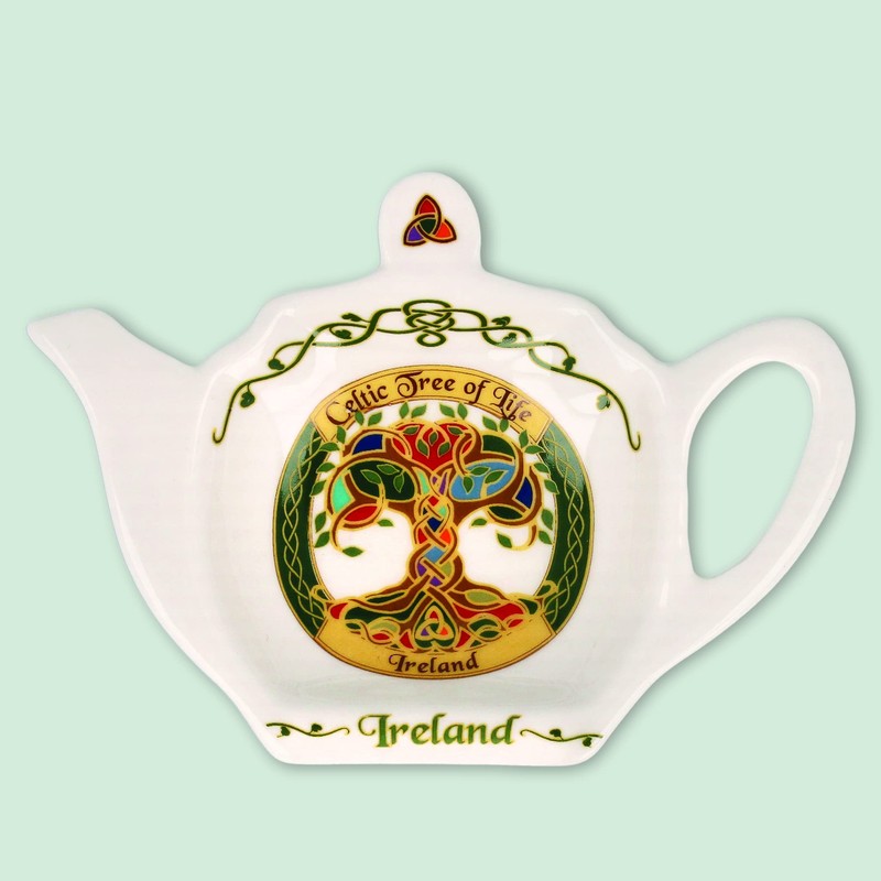 Shamrock Gift Company Celtic Tree of Life Teabag Tray -