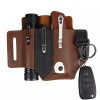 Multitool Flashlight Sheath Belt Leather EDC Pocket Organizer Pen Holder