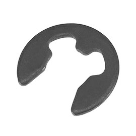 sourcing map E-Clip Circlip - 9mm External Retaining Shaft Snap Ring Carbon Steel Black 100pcs