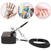 Dual Action Airbrush Kit Black Pump Spray Air Brush Gun