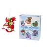 Fairy Tale Dragon on Candy Cane 10cm - Red Green