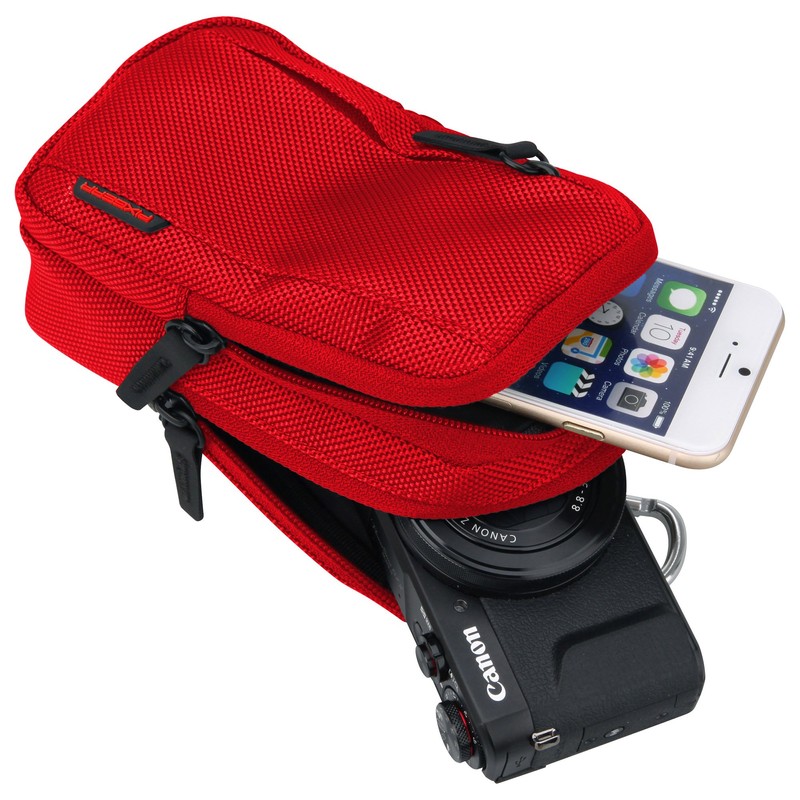HAKUBA デジタルカメラケース ピクスギア ツインパック+(プラス) M レッド SPG-TPP-CPMRD