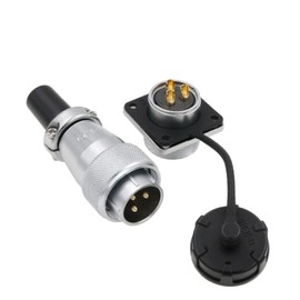 HangTon WS20 3 Pin Aviation Round Plug Socket Panel Socket 25A High Voltage Power Electrical for Automotive Outdoor Application