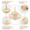 Silicone Toddler Sippy Cup with Lid & Straw – Spill-Proof,