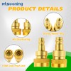Mtsooning R1234yf to R134a Conversion Adapter,High/Low Pressure Side R134a to