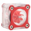 Water Cooling Flow Meter Transparent PMMA Computer Accessories G1/4 Thread(Rouge