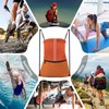 JOYNYON Mochila con cordón resistente al agua (naranja), Naranja, Large,