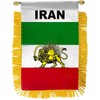 IRAN LION SUN MINI BANNER FLAG GREAT FOR CAR &