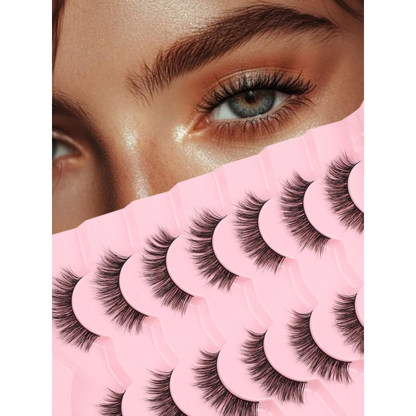 Lashes False Eyelashes 13MM Wispy Lashes Pack Fluffy Lash Strip