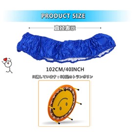 Trampoline Cover 101cm 102cm 6 Foot Replacement Spring Cover Thick Cloth Durable Durable Rubber Sewing Inside and Outside Easy Assembly Protective Cover Protect Feet from Damage for Kindergarten Home